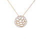 Yellow and White Gold Diamond Mesh Pendant  Gardiner Brothers