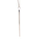 White Gold Round Brilliant Cut Diamond Stick Pendant  Gardiner Brothers