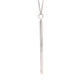 White Gold Round Brilliant Cut Diamond Stick Pendant  Gardiner Brothers