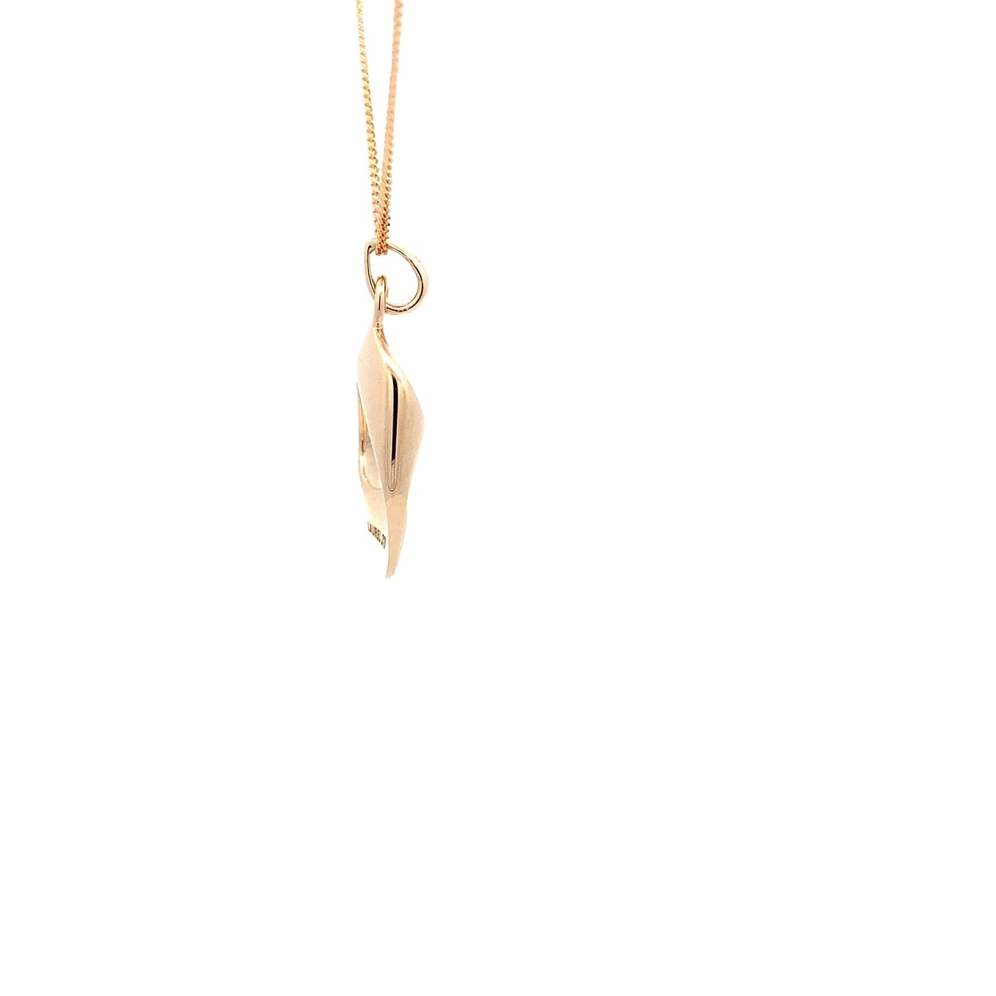 Yellow Gold Open Cushion Shape Pendant  Gardiner Brothers   