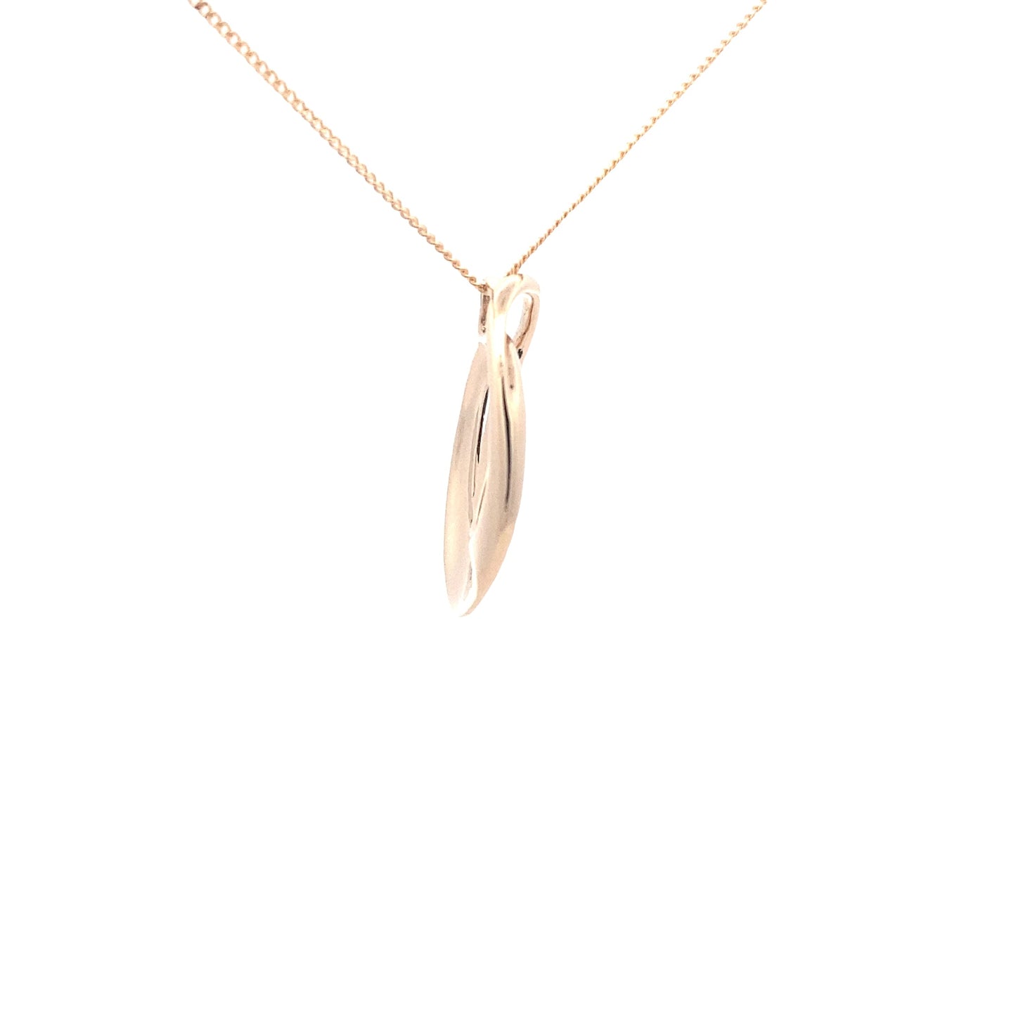 Yellow Gold Double Linked Ovals Pendant  Gardiner Brothers   