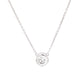 Round Brilliant Cut Diamond Rub-Over Style Pendant - 0.30cts