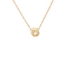 Round Brilliant Cut Diamond Rub-Over Style Pendant - 0.20cts