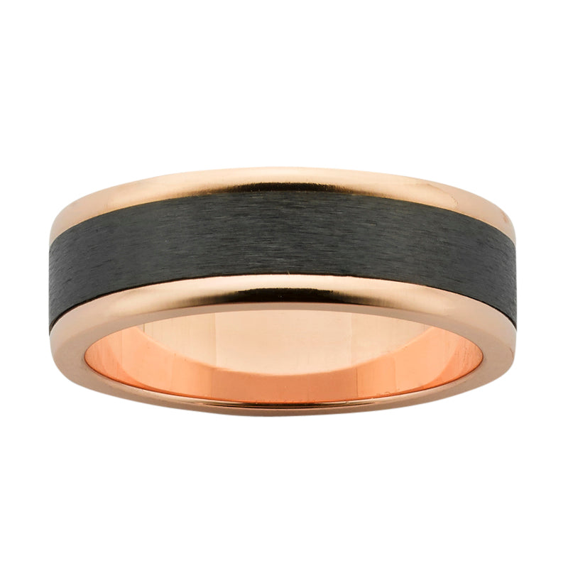 Metal Ring with Matt Zircon Centre  gardiner-brothers   
