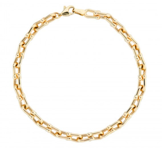 Yellow Gold Fancy Link Bracelet  Gardiner Brothers